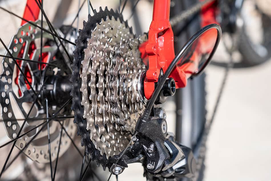 gears on a mountain bike