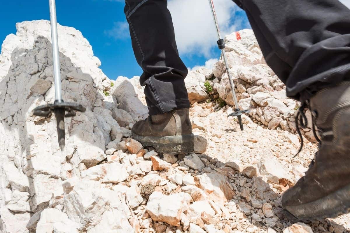 Hiking Shoes and Trekking Poles