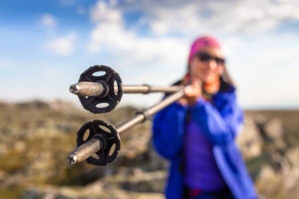 Trekking Pole Baskets on Muddy Terrain