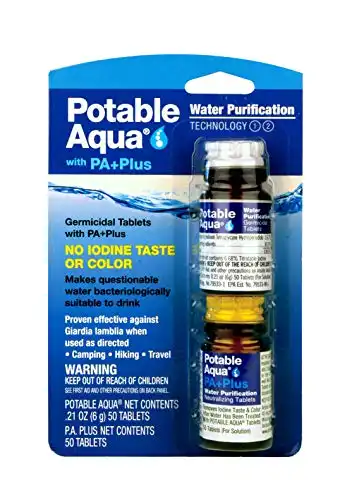 Potable Aqua Water Purification Tablets